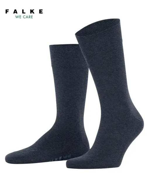 Men Sensitive New York Men Socks Navy Mel FALKE Functionals