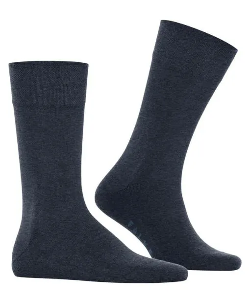 Men Sensitive New York Men Socks Navy Mel FALKE Functionals