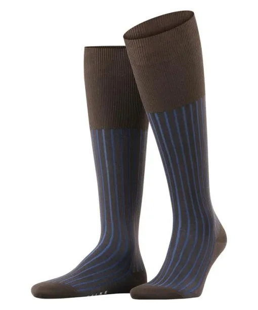 Men Shadow Men Kneehigh Socks Brown FALKE Knee High Socks