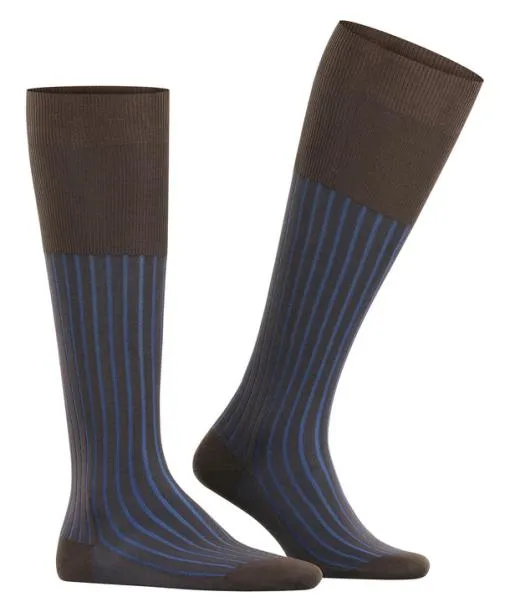 Men Shadow Men Kneehigh Socks Brown FALKE Knee High Socks