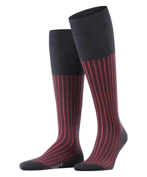 Men Shadow Men Kneehigh Socks Dark Navy FALKE Knee High Socks