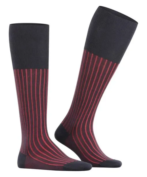 Men Shadow Men Kneehigh Socks Dark Navy FALKE Knee High Socks