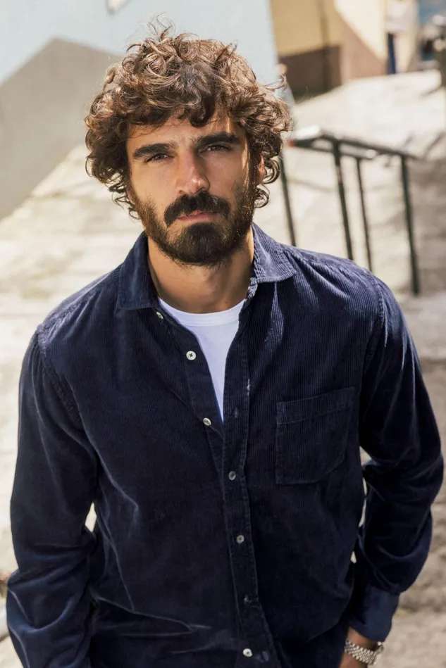 Men Shirts MOS MOSH MMGAlden Corduroy Shirt Navy