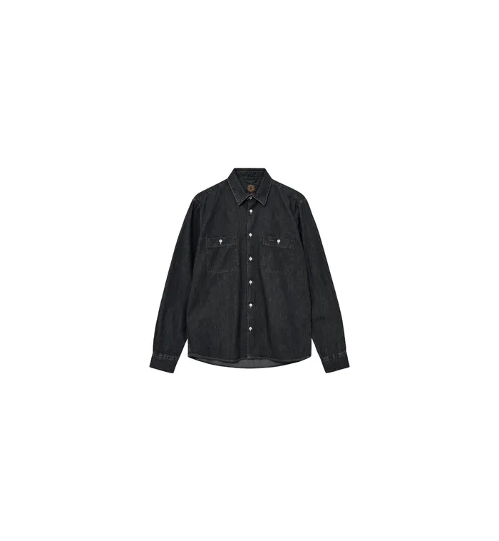 Men Shirts MOS MOSH MMGGibson Denim Shirt Grey Denim