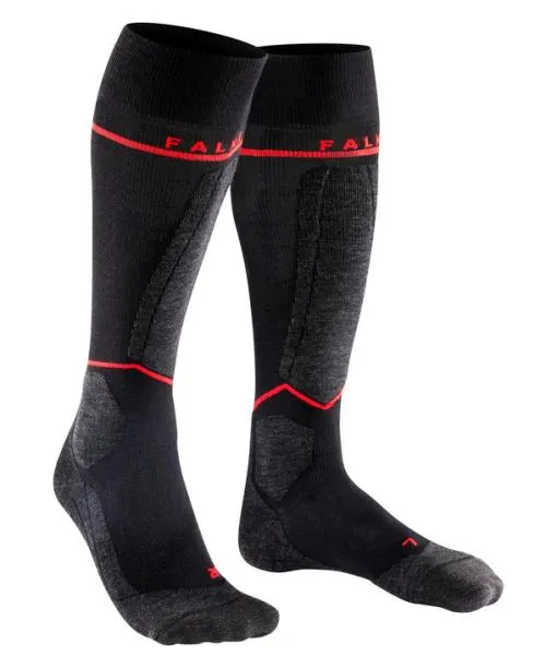 Men SK4 Advanced Compression Light Men Skiing Kneehigh Socks Black FALKE Ski Socks
