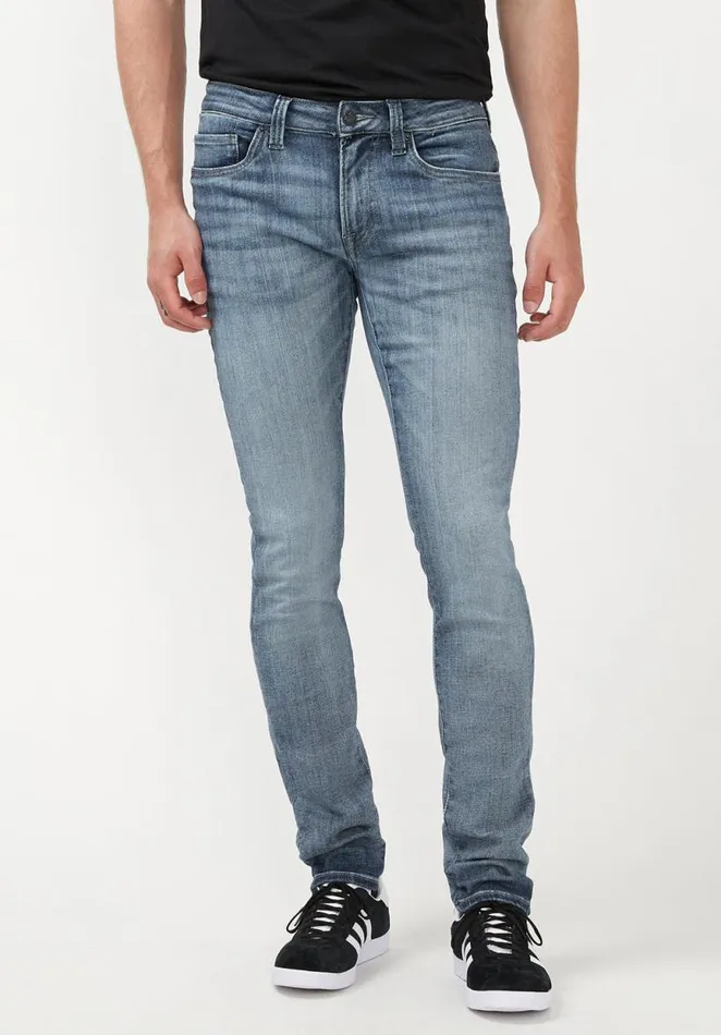 Men Skinny Max Acid Wash Jeans Indigo Buffalo David Bitton Skinny Max