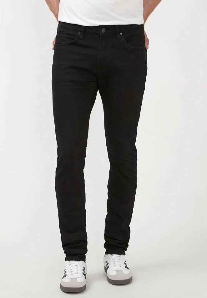 Men Skinny Max Crinkled Black Jeans Black Buffalo David Bitton Skinny Max