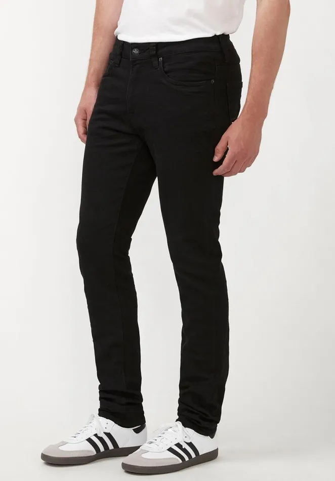 Men Skinny Max Crinkled Black Jeans Black Buffalo David Bitton Skinny Max