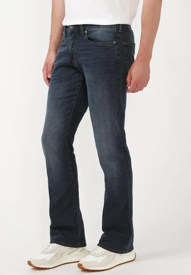 Men Slim Bootcut King Sanded Dark Jeans Indigo Buffalo David Bitton Bootcut King And Relaxed Boot Game