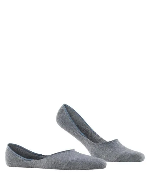 Men Step Medium Cut Box Men No Show Socks Light Greymel FALKE No Show Socks