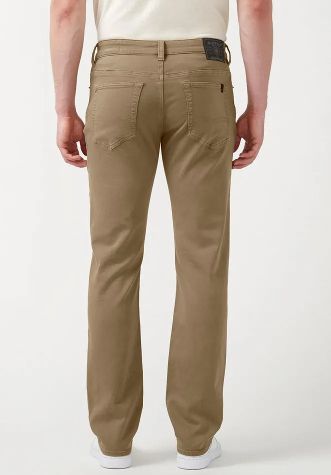 Men Straight Six Dark Beige Men039s Fleece Canvas Pants Dark Beige Buffalo David Bitton Pants