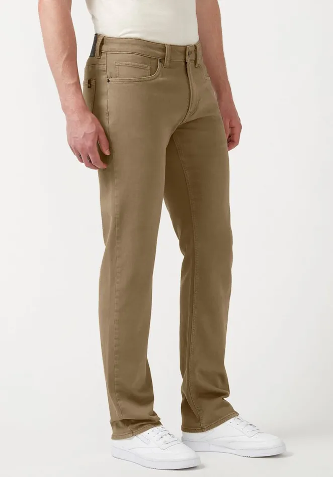 Men Straight Six Dark Beige Men039s Fleece Canvas Pants Dark Beige Buffalo David Bitton Pants