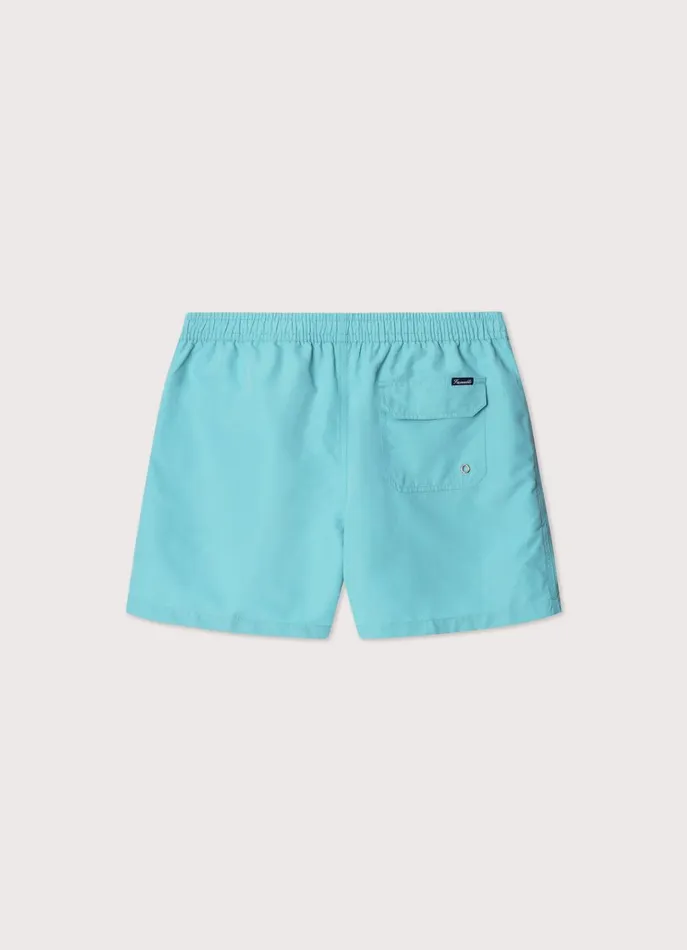 Men Swimwear Faonnable Embroidered Bird Swim Shorts Meadow Blue