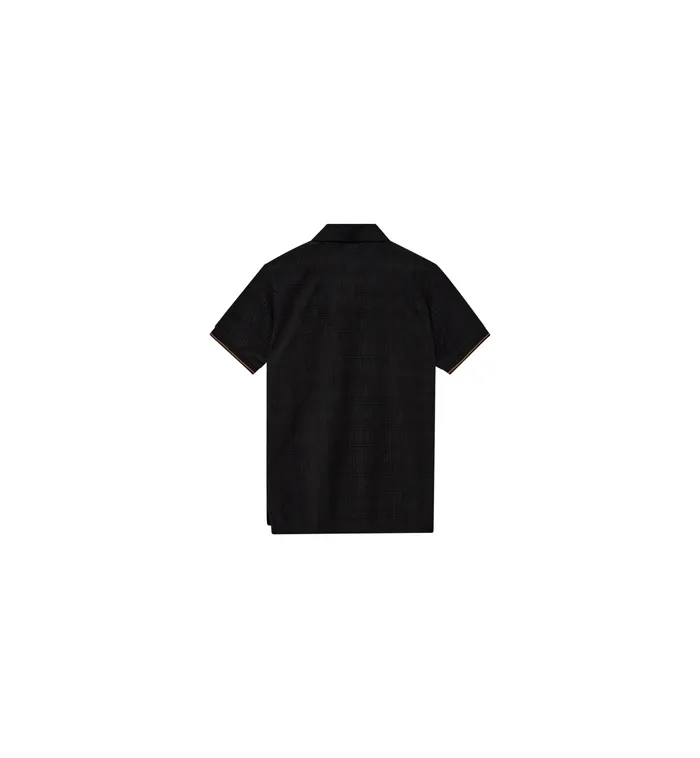 Men Tees MOS MOSH MMGRoma SS Split Polo Black