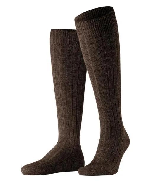 Men Teppich Im Schuh Men Kneehigh Socks Dark Brown FALKE Knee High Socks