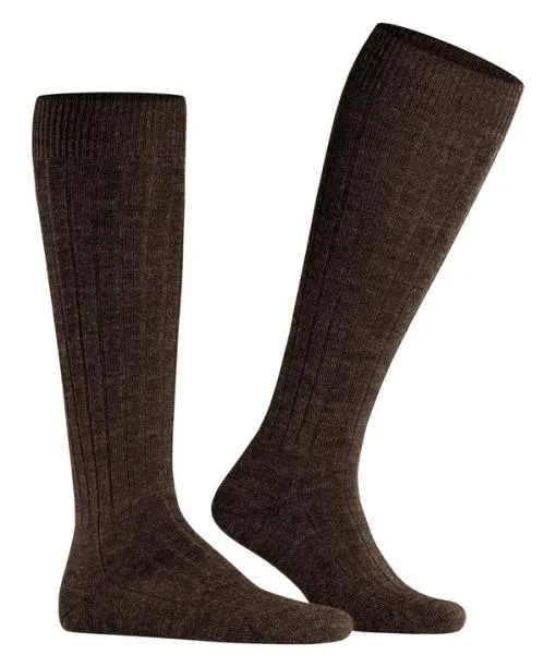 Men Teppich Im Schuh Men Kneehigh Socks Dark Brown FALKE Knee High Socks