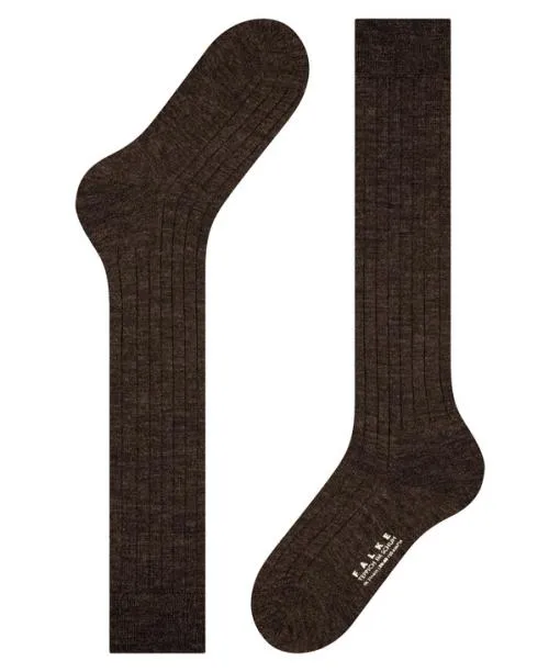 Men Teppich Im Schuh Men Kneehigh Socks Dark Brown FALKE Knee High Socks