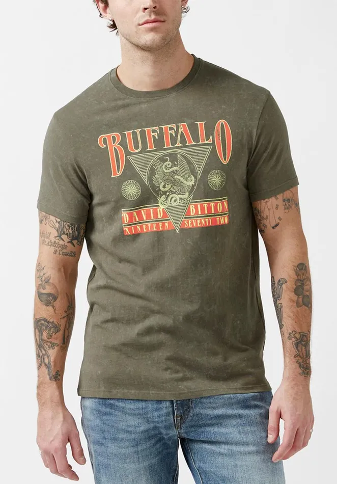 Men Tifern Fern ShortSleeve Mens Tshirt Fern Buffalo David Bitton Tops and Tees Men Tifern Fern ShortSleeve Mens Tshirt Fern Buffalo David Bitton Tops and Tees