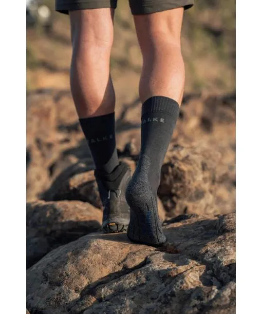 Men TK2 Explore Cool Men Trekking Socks Asphalt Mel FALKE Hiking Socks