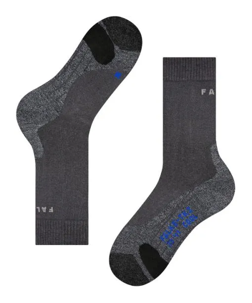 Men TK2 Explore Cool Men Trekking Socks Asphalt Mel FALKE Hiking Socks