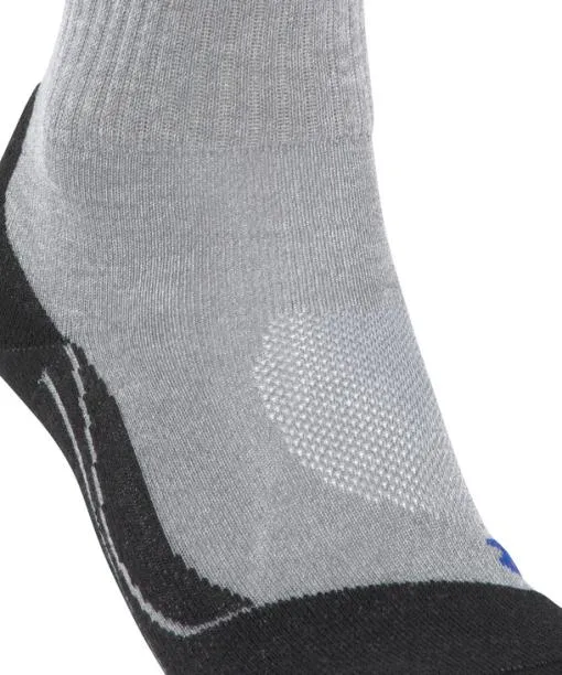 Men TK2 Explore Cool Short Men Trekking Short Sock Light Grey FALKE Hiking Socks