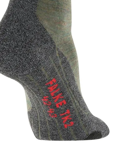 Men TK2 Explore Melange Men Trekking Socks Ivy Green FALKE Hiking Socks