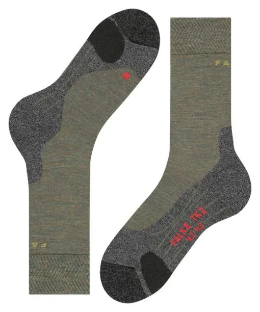Men TK2 Explore Melange Men Trekking Socks Ivy Green FALKE Hiking Socks