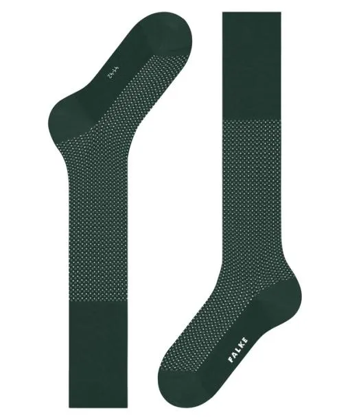 Men Uptown Tie Men Kneehigh Socks Hunter Green FALKE Knee High Socks