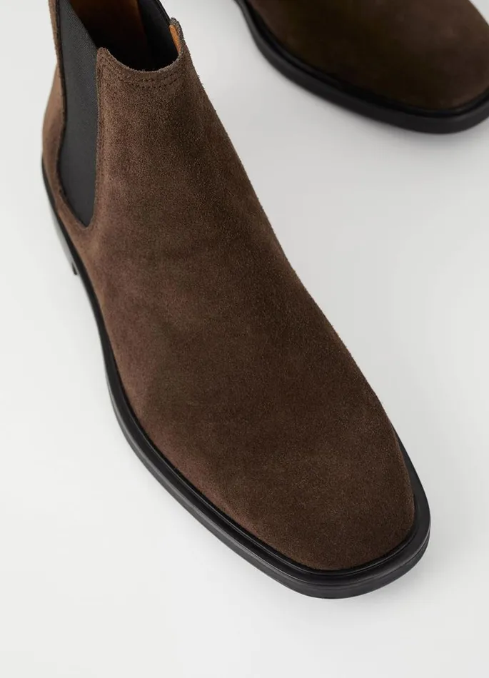 Men Vagabond Boots ANDREW BOOTS Brown Suede