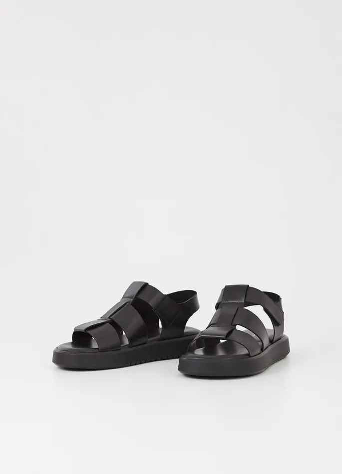 Men Vagabond Sandals NATE SANDALS Black Leather