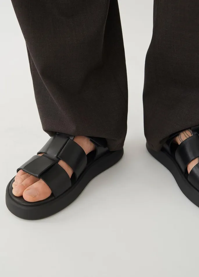 Men Vagabond Sandals NATE SANDALS Black Leather