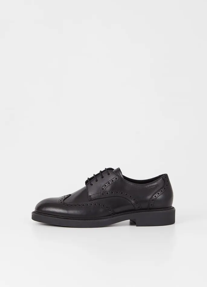 Men Vagabond Shoes ALEX M SHOES Black Leather