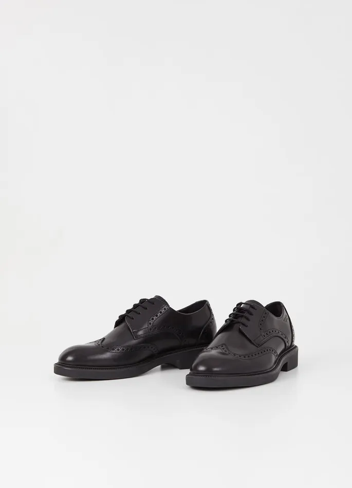 Men Vagabond Shoes ALEX M SHOES Black Leather