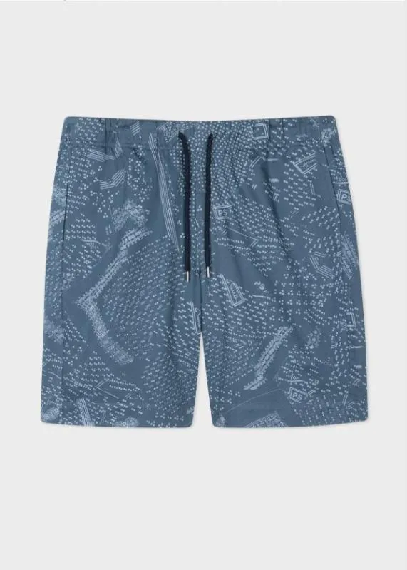 Mens 039Bandana039 Print Cotton Shorts Paul Smith Shorts