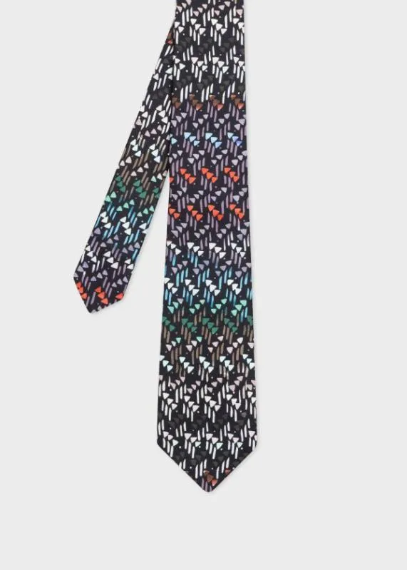 Mens 039Painted Geometric039 Silk Tie Paul Smith Ties