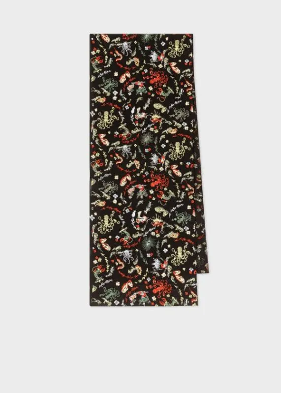 Mens 039Rainbow Squid039 Scarf Paul Smith Scarves