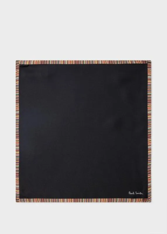 Mens 039Signature Stripe039 Silk Pocket Square Paul Smith Pocket Squares
