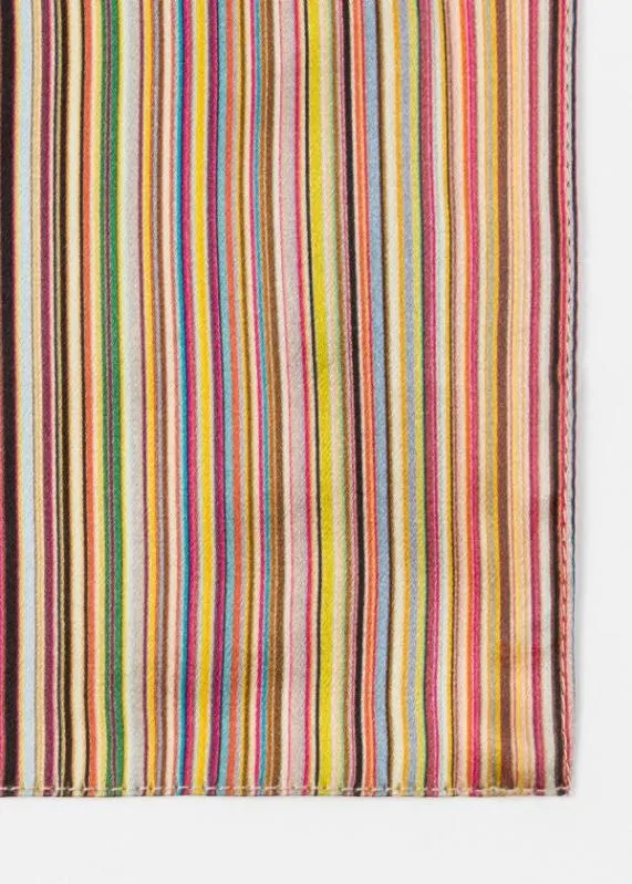 Mens 039Signature Stripe039 Silk Pocket Square Paul Smith Pocket Squares Mens 039Signature Stripe039 Silk Pocket Square Paul Smith Pocket Squares