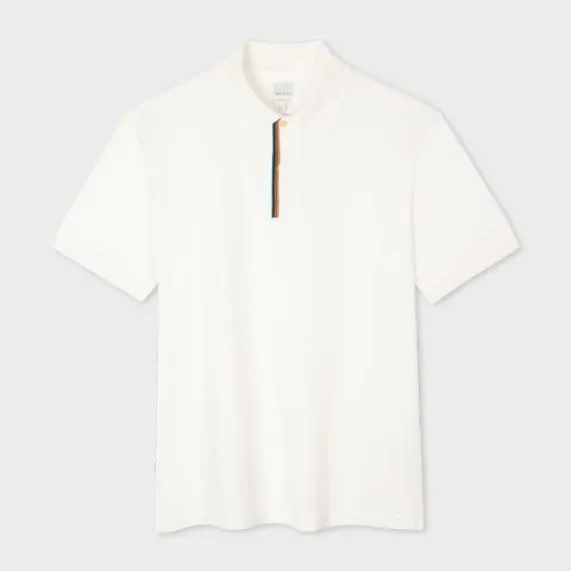 Mens 039Signature Stripe039 Trim Polo Shirt Paul Smith Polo Shirts