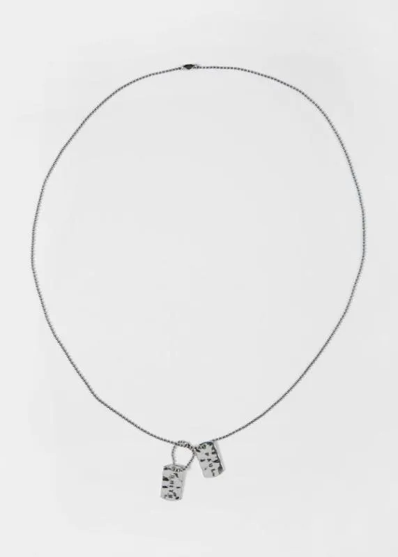 Mens Double Tag Necklace Paul Smith Jewelery and Keyrings Mens Double Tag Necklace Paul Smith Jewelery and Keyrings
