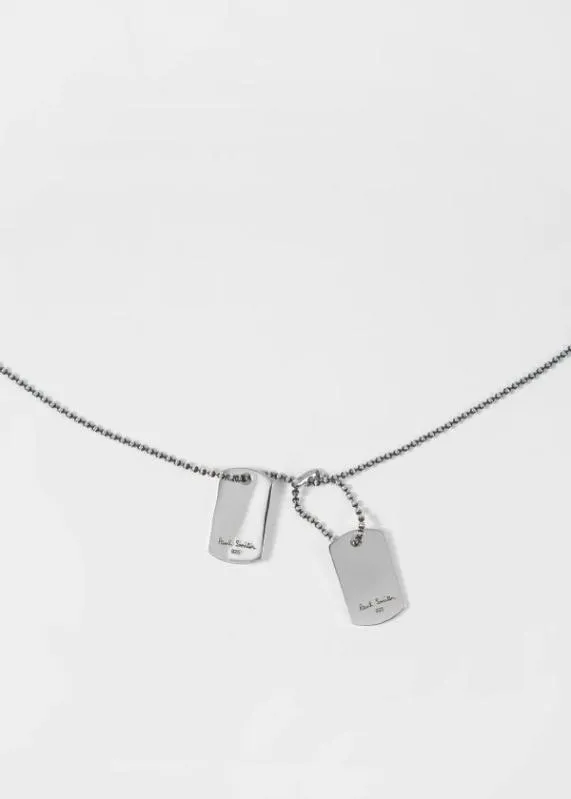 Mens Double Tag Necklace Paul Smith Jewelery and Keyrings Mens Double Tag Necklace Paul Smith Jewelery and Keyrings