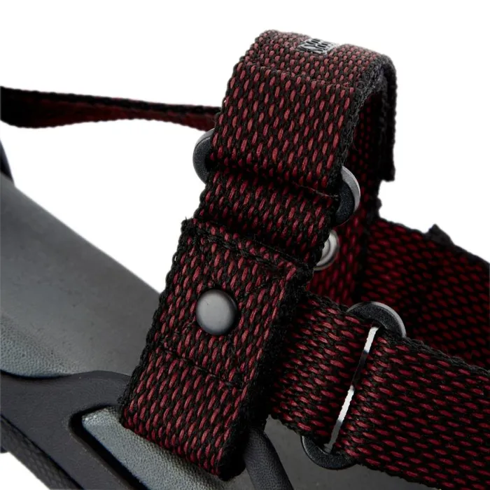 MensEquipment Walking Shoes Craghoppers Locke Sandals Dark Grey Pompeian Red