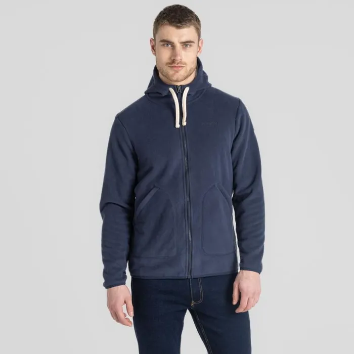 Mens Full Zip Fleece Craghoppers Colm Full Zip Fleece Blue Navy