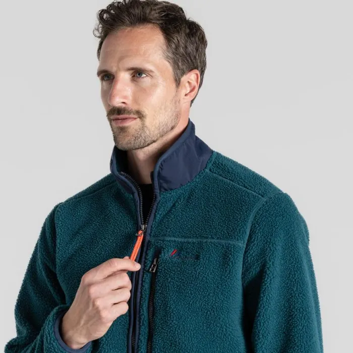Mens Full Zip Fleece Craghoppers Franklin Full Zip Fleece Deep Ocean Green Mens Full Zip Fleece Craghoppers Franklin Full Zip Fleece Deep Ocean Green