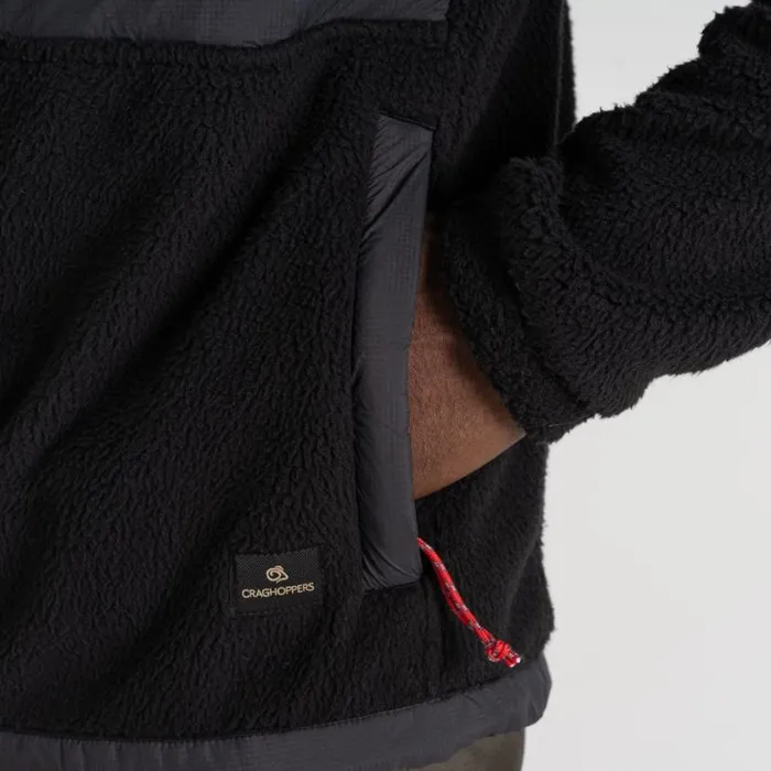 Mens Full Zip Fleece Craghoppers Montadale Insulating Hybrid Jacket Black Dark Iron Mens Full Zip Fleece Craghoppers Montadale Insulating Hybrid Jacket Black Dark Iron