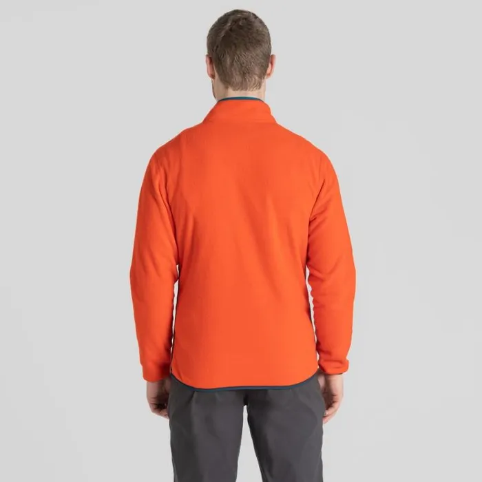 Mens Half Zip Fleece Craghoppers CO2 Renu Half Zip Fleece Macaw Red Mens Half Zip Fleece Craghoppers CO2 Renu Half Zip Fleece Macaw Red