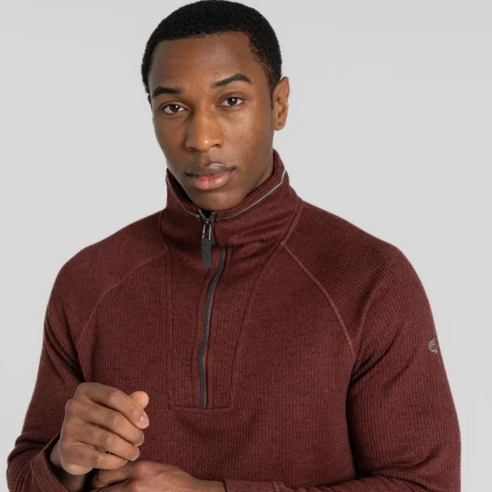 Mens Half Zip Fleece Craghoppers Wole Half Zip Fleece Axinite Red Marl Mens Half Zip Fleece Craghoppers Wole Half Zip Fleece Axinite Red Marl