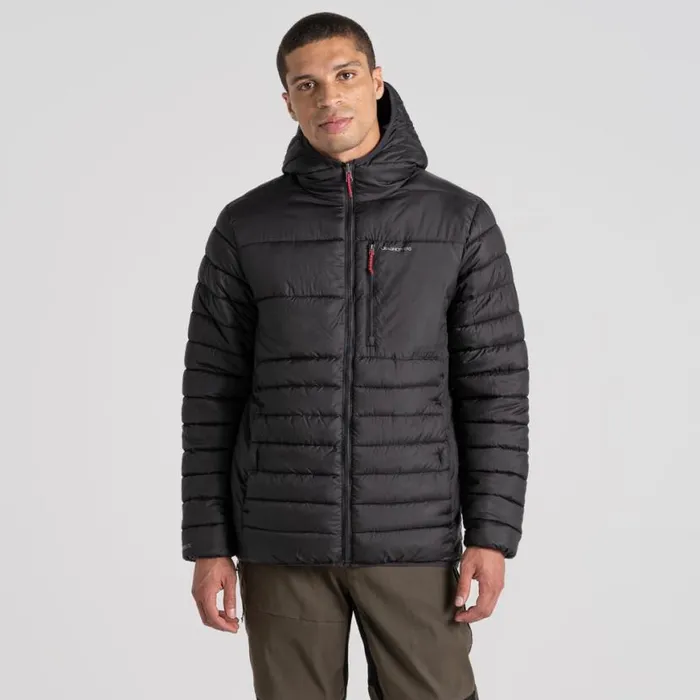 Mens Insulated Jackets Craghoppers Compresslite VIII Hooded Jacket Black