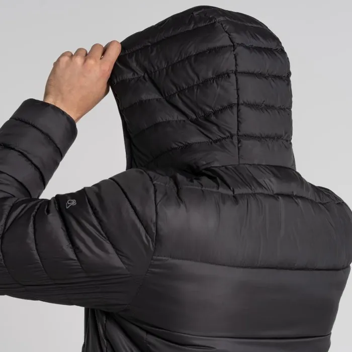 Mens Insulated Jackets Craghoppers Compresslite VIII Hooded Jacket Black Mens Insulated Jackets Craghoppers Compresslite VIII Hooded Jacket Black