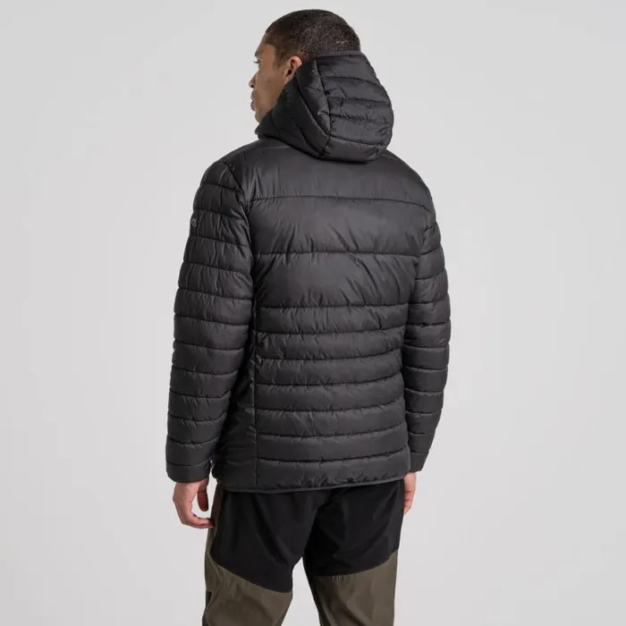 Mens Insulated Jackets Craghoppers Compresslite VIII Hooded Jacket Black Mens Insulated Jackets Craghoppers Compresslite VIII Hooded Jacket Black